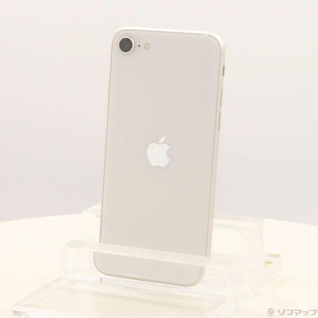 (中古)Apple iPhone SE 第3世代 64GB スターライト MMYD3J/A SIMフリー(371-ud)
