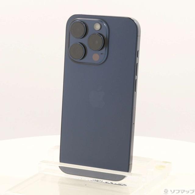 (中古)Apple iPhone15 Pro 256GB ブルーチタニウム MTUG3J/A SIMフリー(276-ud)