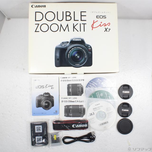 (中古)Canon EOS Kiss X7 ダブルズームキット(349-ud)