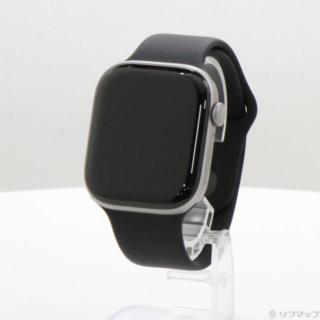 (中古)Apple Apple Watch Series 11 GPS + Cellular 46mm スペースグレイアルミニウムケース ブラックスポーツバンド(344-ud)