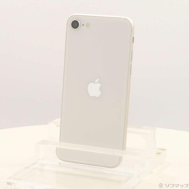 (中古)Apple iPhone SE 第3世代 64GB スターライト MMYD3J/A SIMフリー(297-ud)