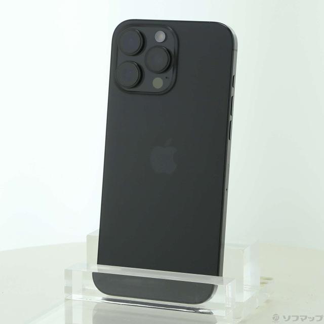 (中古)Apple iPhone16 Pro Max 256GB ブラックチタニウム MYWG3J/A SIMフリー(262-ud)