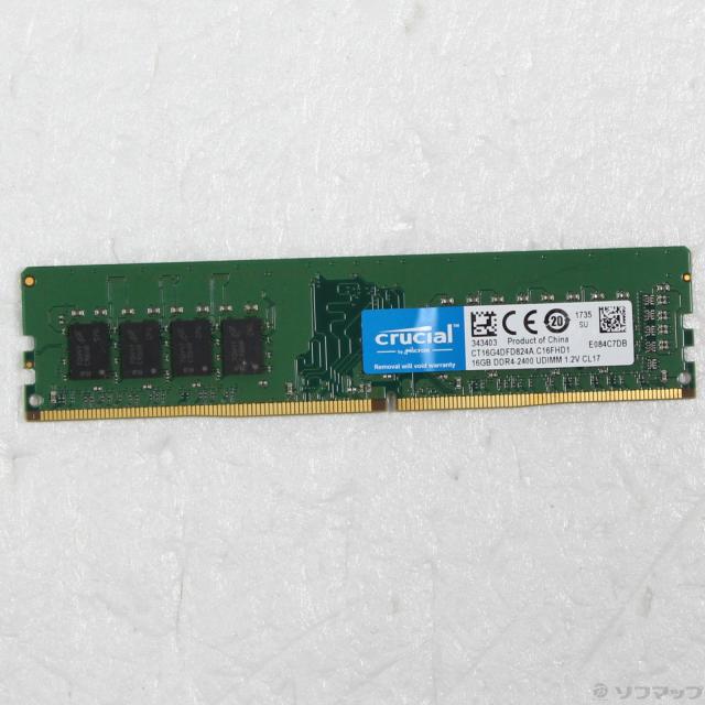 (中古)288P DDR4 16GB PC4-19200 DDR4-2400(344-ud)