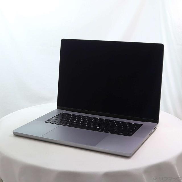 (中古)MacBook Pro 16.2-inch Late-2021 MK183J/A M1 Max 10コアCPU_24コアGPU 64GB SSD1TB スペースグレイ (26.3 Tahoe)(258-ud)