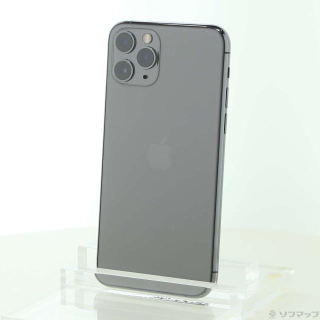 (中古)Apple iPhone11 Pro 256GB スペースグレイ MWC72J/A SIMフリー(295-ud)