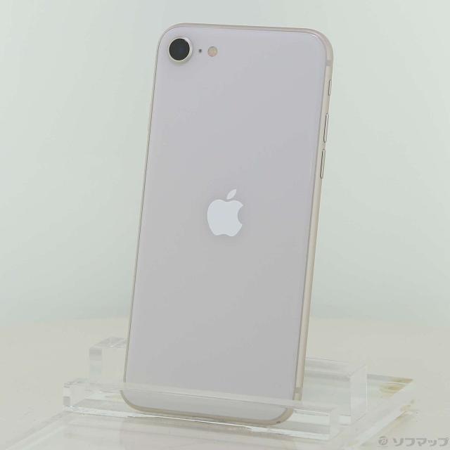 (中古)Apple iPhone SE 第3世代 64GB スターライト MMYD3J/A SIMフリー(276-ud)
