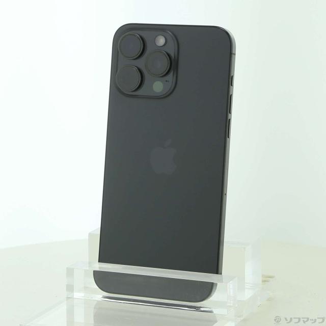 (中古)Apple iPhone15 Pro Max 256GB ブラックチタニウム MU6P3J/A SIMフリー(305-ud)