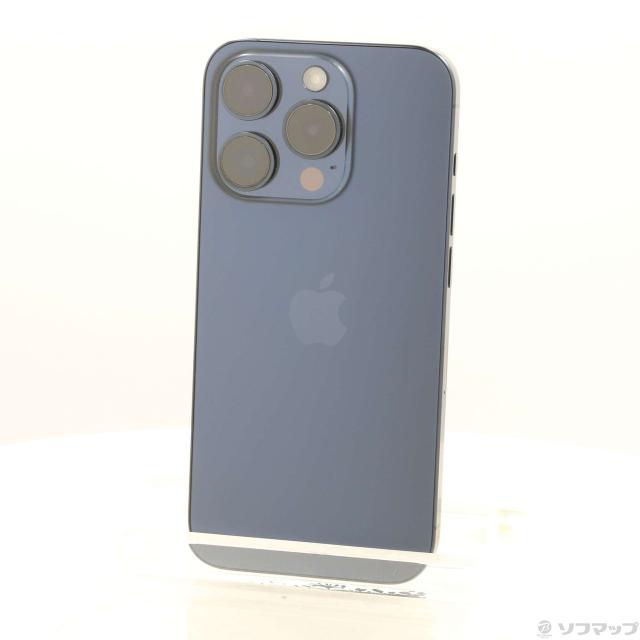 (中古)Apple iPhone15 Pro 256GB ブルーチタニウム MTUG3J/A SIMフリー(262-ud)