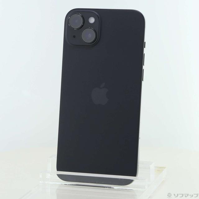 (中古)Apple iPhone15 Plus 128GB ブラック MU083J/A SIMフリー(344-ud)