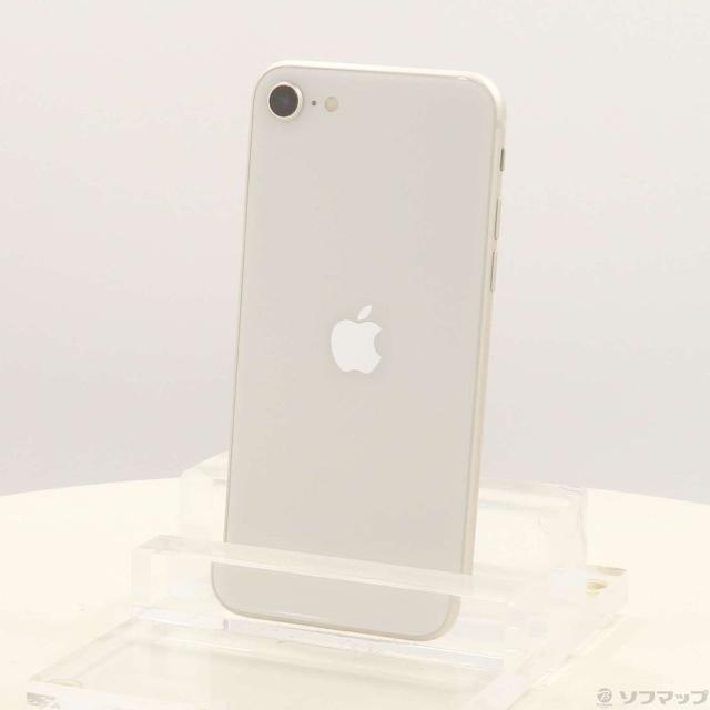 (中古)Apple iPhone SE 第3世代 64GB スターライト MMYD3J/A SIMフリー(349-ud)