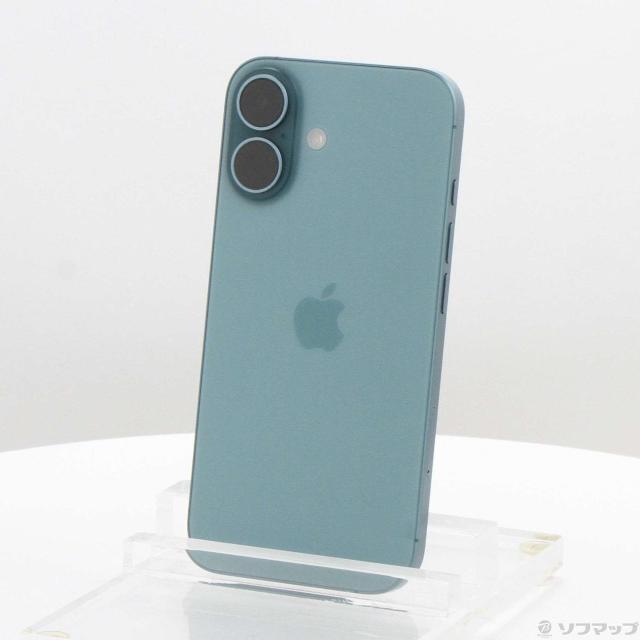 (中古)Apple iPhone16 256GB ティール MYE13J/A SIMフリー(297-ud)