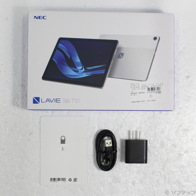 (中古)NEC LAVIE Tab T10 T1055/EAS 64GB プラチナグレー PC-T1055EAS Wi-Fi(344-ud)_4