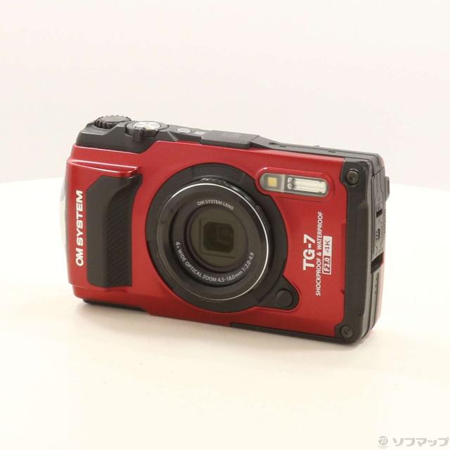 (中古)OMSYSTEM (見せびらかす品) TG-7 RED(258-ud)