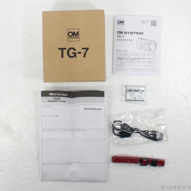 (中古)OMSYSTEM (見せびらかす品) TG-7 RED(258-ud)