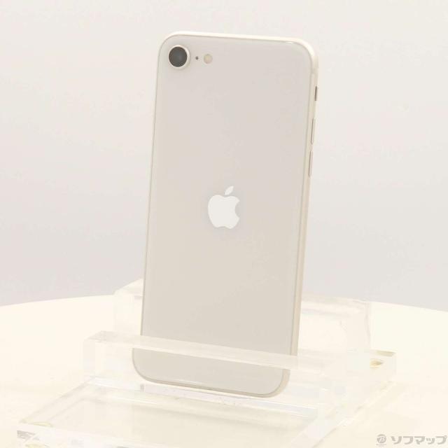 (中古)NTTドコモ iPhone SE 第3世代 64GB スターライト MMYD3J/A SIMフリー(247-ud)