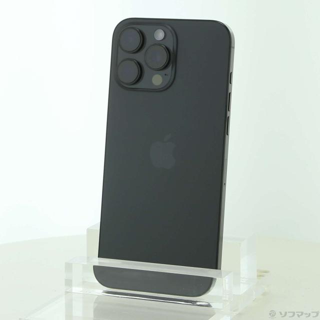 (中古)Apple iPhone16 Pro Max 256GB ブラックチタニウム NYWG3J/A SIMフリー(258-ud)