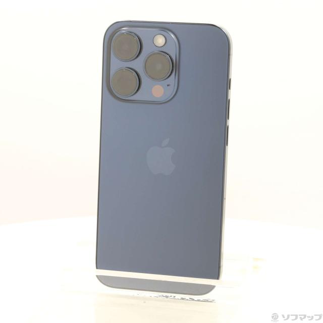 (中古)Apple iPhone15 Pro 256GB ブルーチタニウム MTUG3J/A SIMフリー(262-ud)