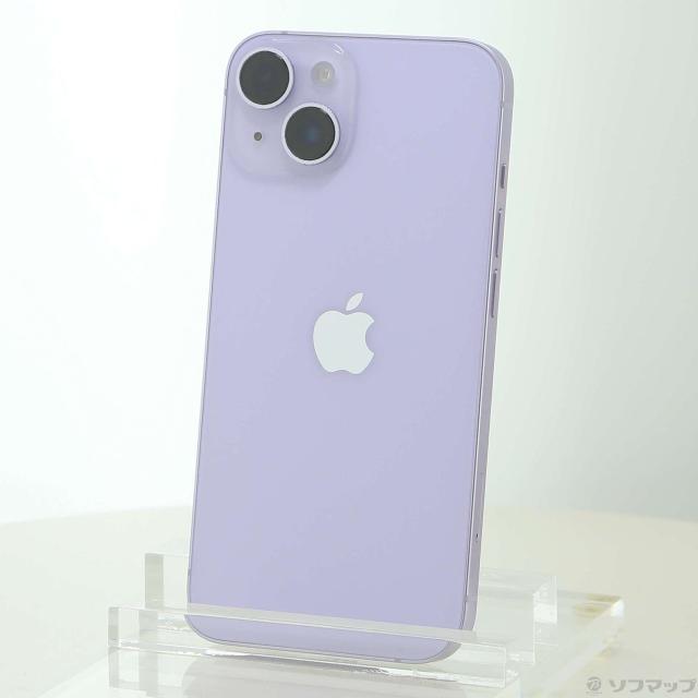 (中古)Apple iPhone14 128GB パープル MPUY3J/A SIMフリー(348-ud)
