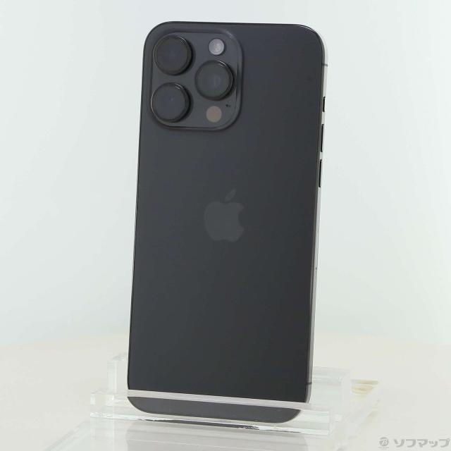 (中古)Apple iPhone15 Pro Max 256GB ブラックチタニウム MU6P3J/A SIMフリー(349-ud)