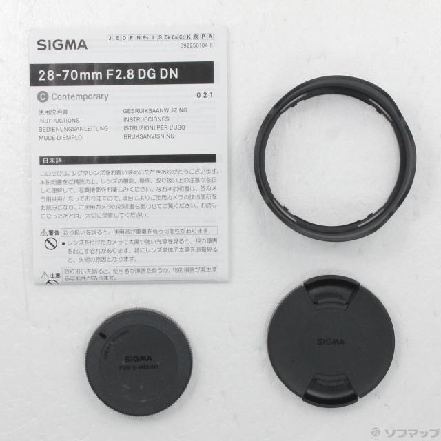 (中古)SIGMA 28-70mm F2.8 DG DN Contemporary ソニーEマウント用(196-ud)_4