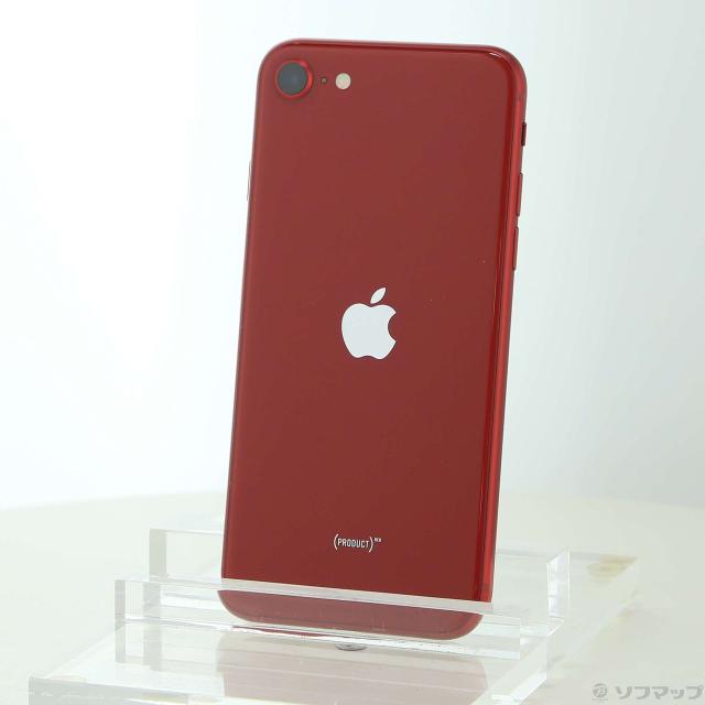 (中古)Apple iPhone SE 第3世代 128GB プロダクトレッド MMYH3J/A SIMフリー(269-ud)