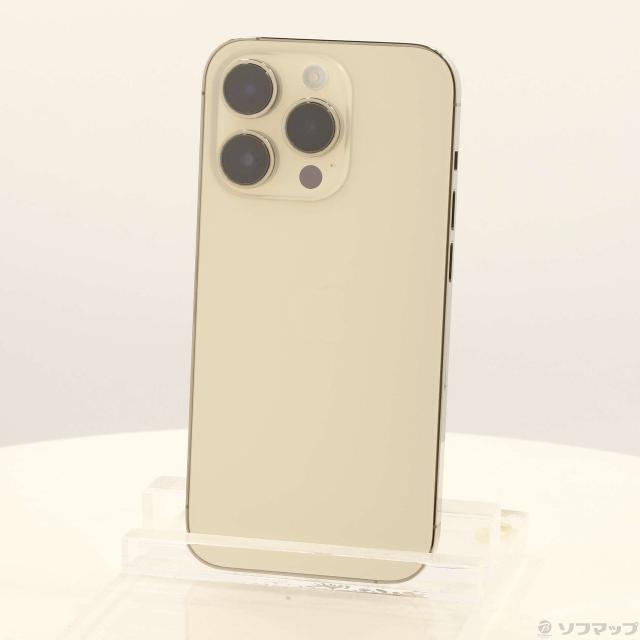 (中古)Apple iPhone14 Pro 256GB ゴールド MQ173J/A SIMフリー(262-ud)