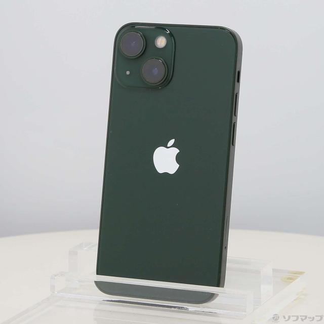 (中古)Apple iPhone13 mini 128GB グリーン MNFC3J/A SIMフリー(198-ud)