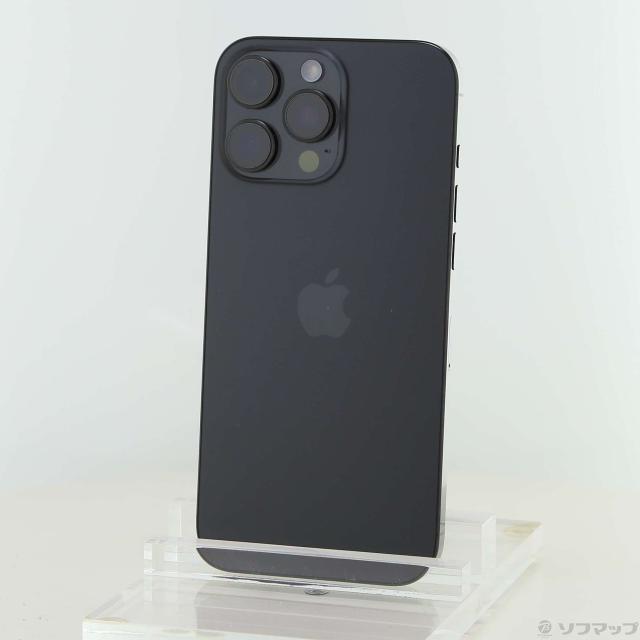(中古)Apple iPhone16 Pro Max 256GB ブラックチタニウム MYWG3J/A SIMフリー(198-ud)