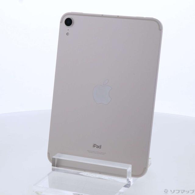(中古)Apple iPad mini 第6世代 64GB スターライト MK8C3J/A SIMフリー(196-ud)