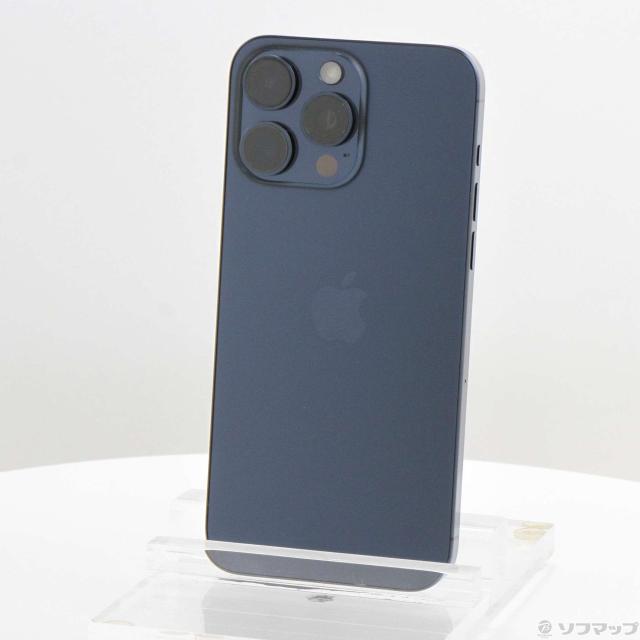 (中古)Apple iPhone15 Pro Max 256GB ブルーチタニウム MU6T3J/A SIMフリー(305-ud)