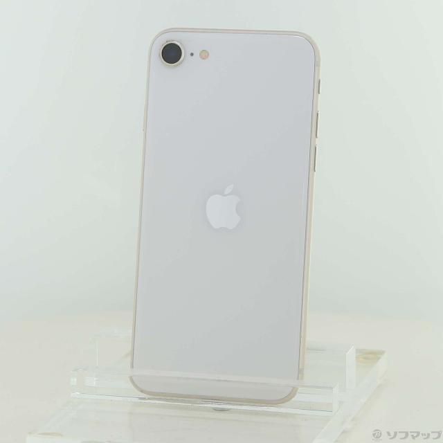 (中古)Apple iPhone SE 第3世代 128GB スターライト MMYG3J/A SIMフリー(348-ud)