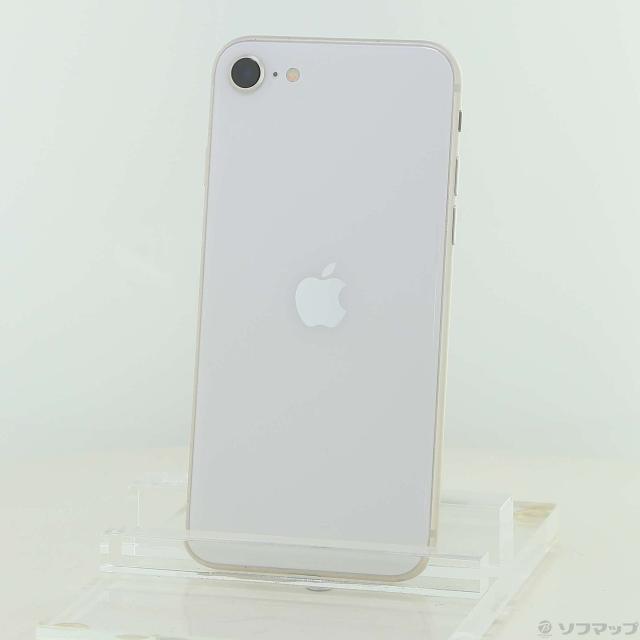 (中古)Apple iPhone SE 第3世代 128GB スターライト MMYG3J/A SIMフリー(348-ud)