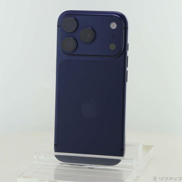 (中古)Apple iPhone17 Pro 256GB ディープブルー MG874J/A SIMフリー(198-ud)