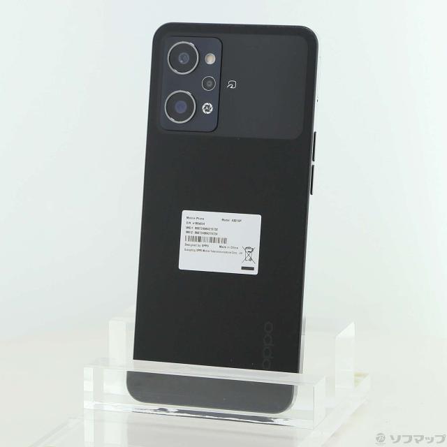 (中古)OPPO OPPO Reno9 A 128GB ナイト爵黒いこと A301OP Y!mobile SIM無償性(352-ud)