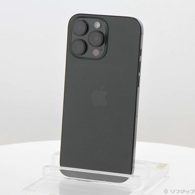 (中古)Apple iPhone16 Pro Max 256GB ブラックチタニウム MYWG3J/A SIMフリー(377-ud)