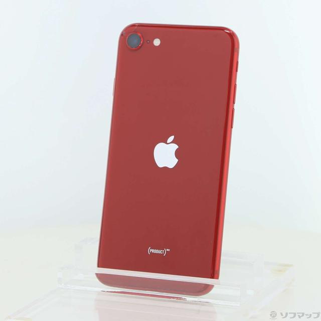 (中古)Apple iPhone SE 第3時人 64GB 生産物赤いこと MMYE3J/A SIM無償性(258-ud)
