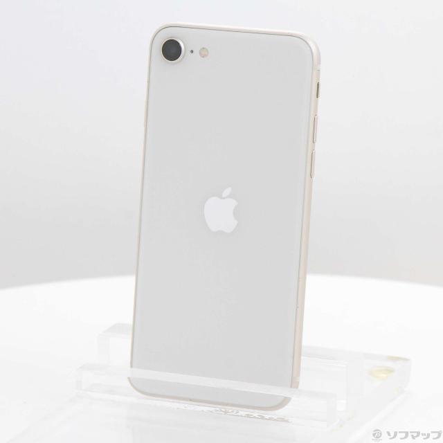 (中古)Apple iPhone SE 第3世代 64GB スターライト MMYD3J/A SIMフリー(349-ud)