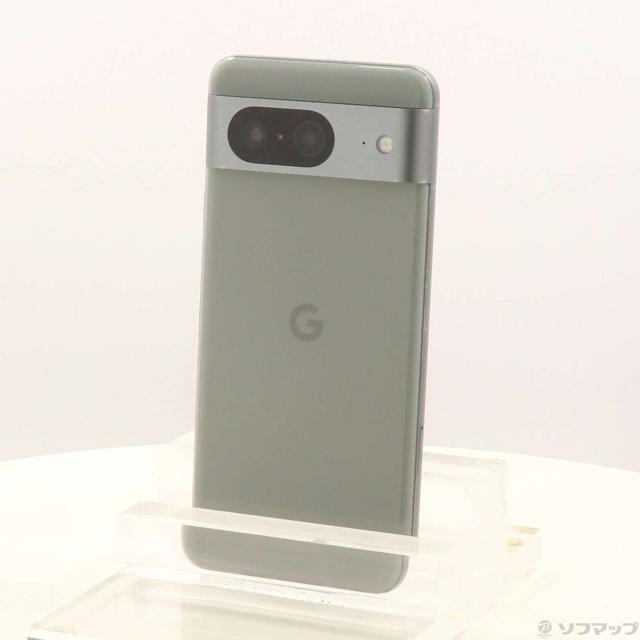 (中古)GOOGLE Google Pixel 8 128GB ヘーゼル GA048 au SIMフリー(198-ud)