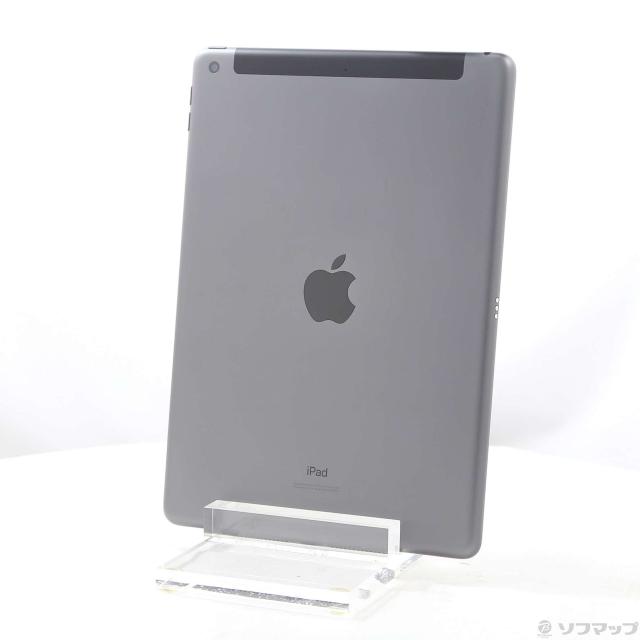 (中古)Apple iPad 第7世代 128GB スペースグレイ NW6E2J/A auロック解除SIMフリー(276-ud)