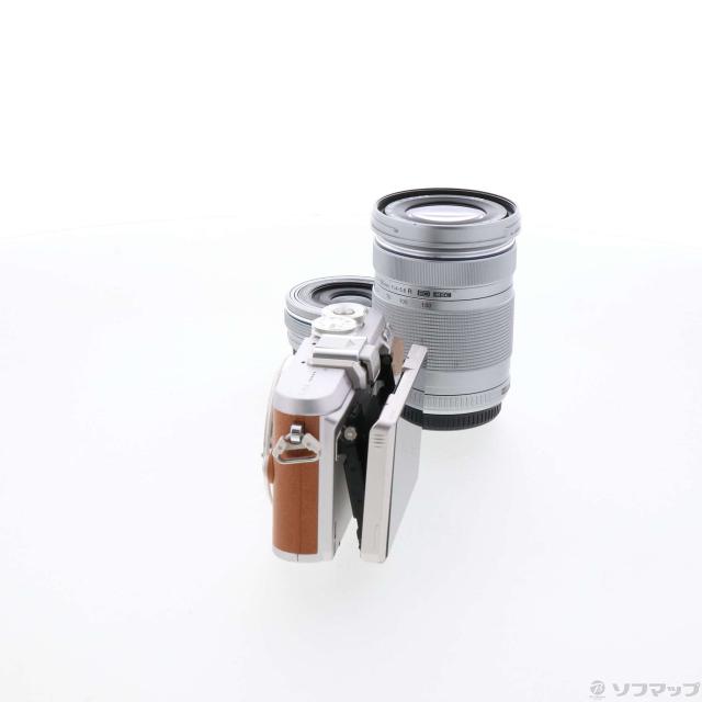 (中古)OLYMPUS PEN E-PL8 EZダブルズームキット (赤銅色)(258-ud)