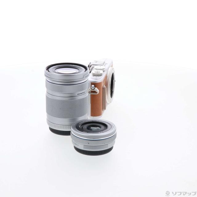 (中古)OLYMPUS PEN E-PL8 EZダブルズームキット (赤銅色)(258-ud)