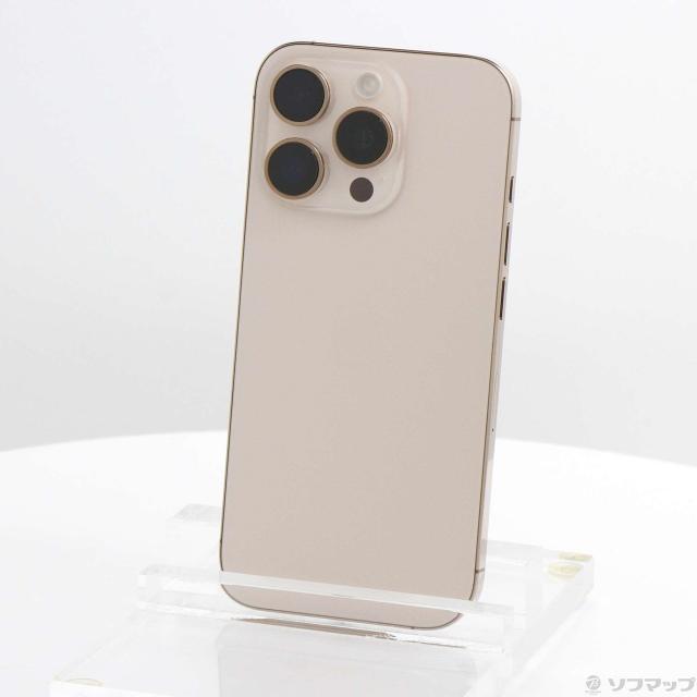(中古)Apple iPhone16 Pro 256GB デザートチタニウム MYN23J/A SIMフリー(269-ud)