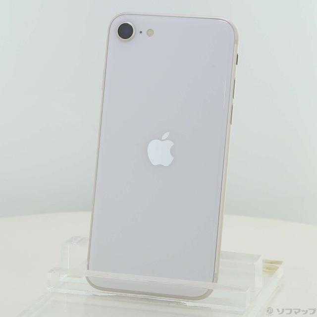 (中古)Apple iPhone SE 第3世代 64GB スターライト MMYD3J/A SIMフリー(276-ud)