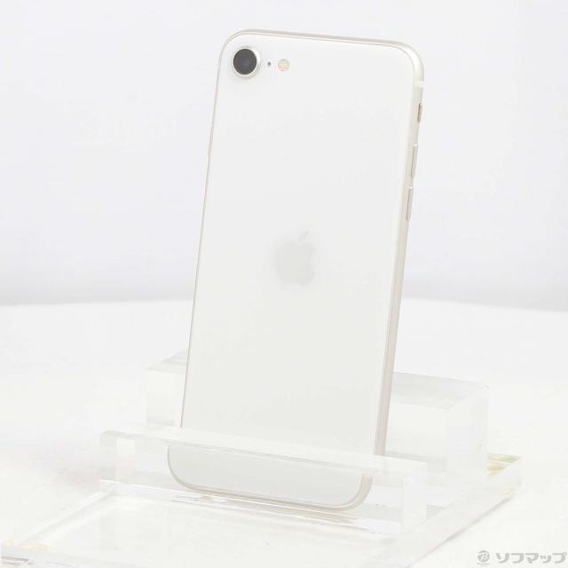 (中古)Apple iPhone SE 第3世代 64GB スターライト MMYD3J/A SIMフリー(198-ud)