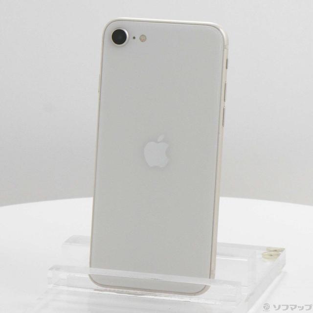 (中古)Apple iPhone SE 第3世代 64GB スターライト MMYD3J/A SIMフリー(348-ud)