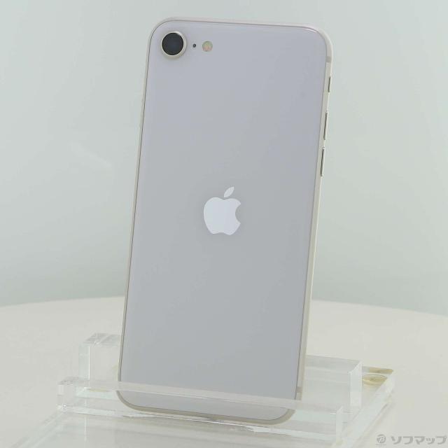 (中古)Apple iPhone SE 第3世代 64GB スターライト MMYD3J/A SIMフリー(258-ud)