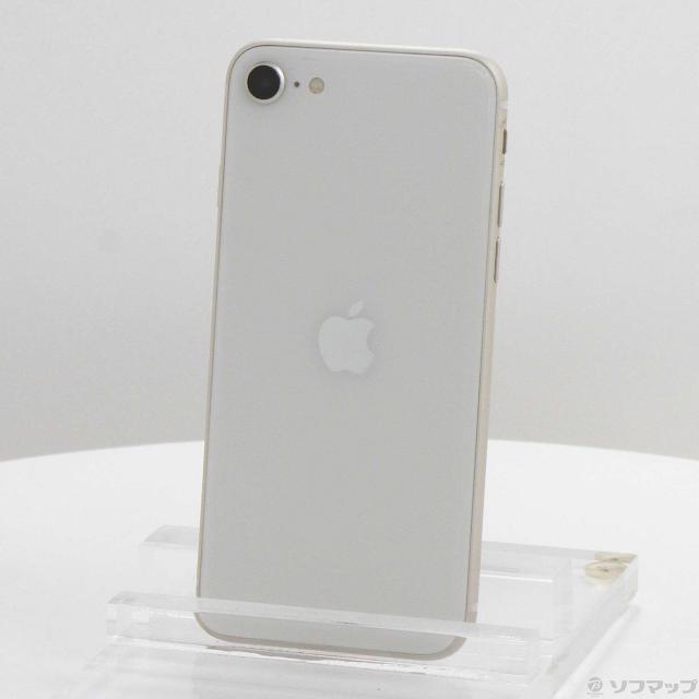 (中古)Apple iPhone SE 第3世代 64GB スターライト MMYD3J/A SIMフリー(269-ud)