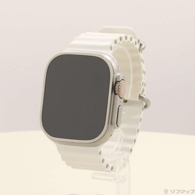 (中古)Apple Apple Watch Ultra 2 GPS + Cellular 49mm チタニウムケース ホワイトオーシャンバンド(269-ud) 47,507円