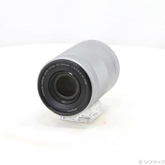 (中古)Canon EF-M55-200MM F4.5-6.3 IS STM シルバー(348-ud)