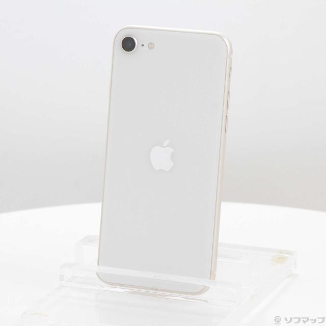(中古)Apple iPhone SE 第3世代 64GB スターライト MMYD3J/A SIMフリー(258-ud)